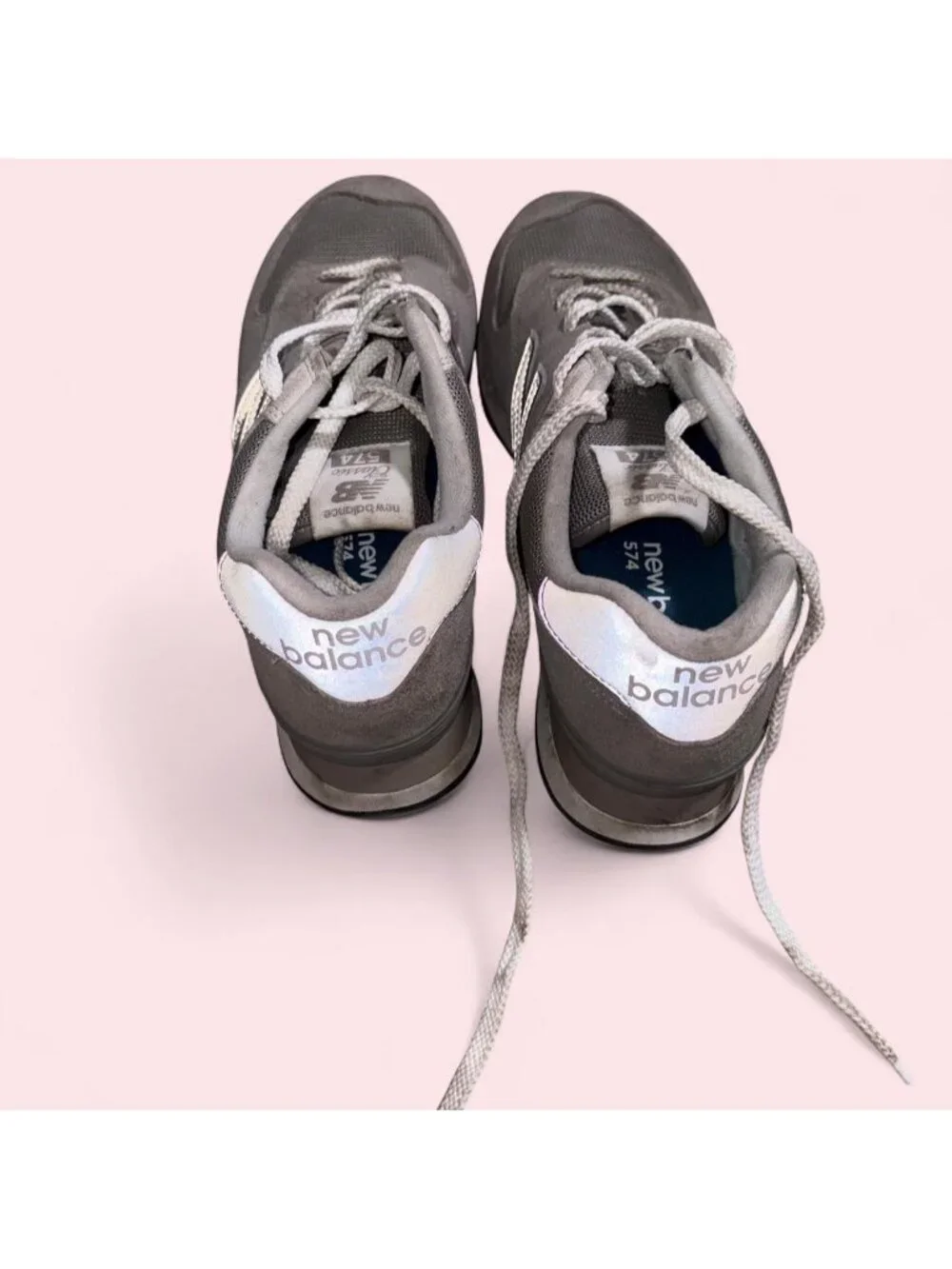 New Balance 574 gray sneakersSize : 8.5 men’s ...